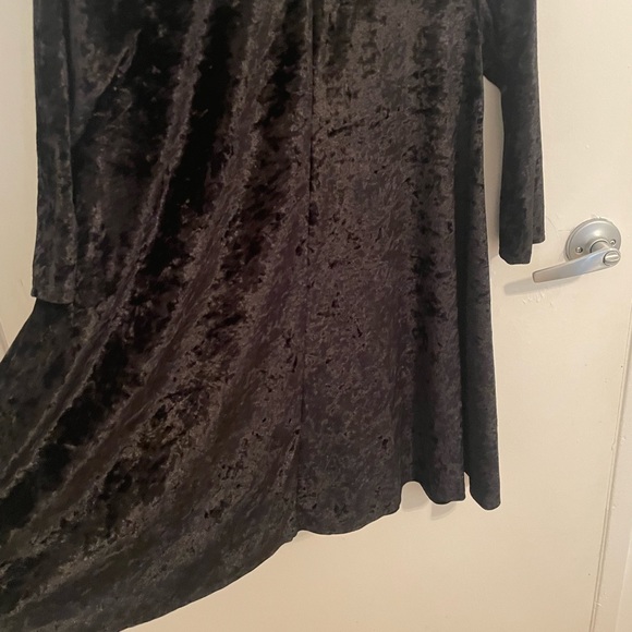 A Line Velvet Mini Dress - Picture 7 of 10